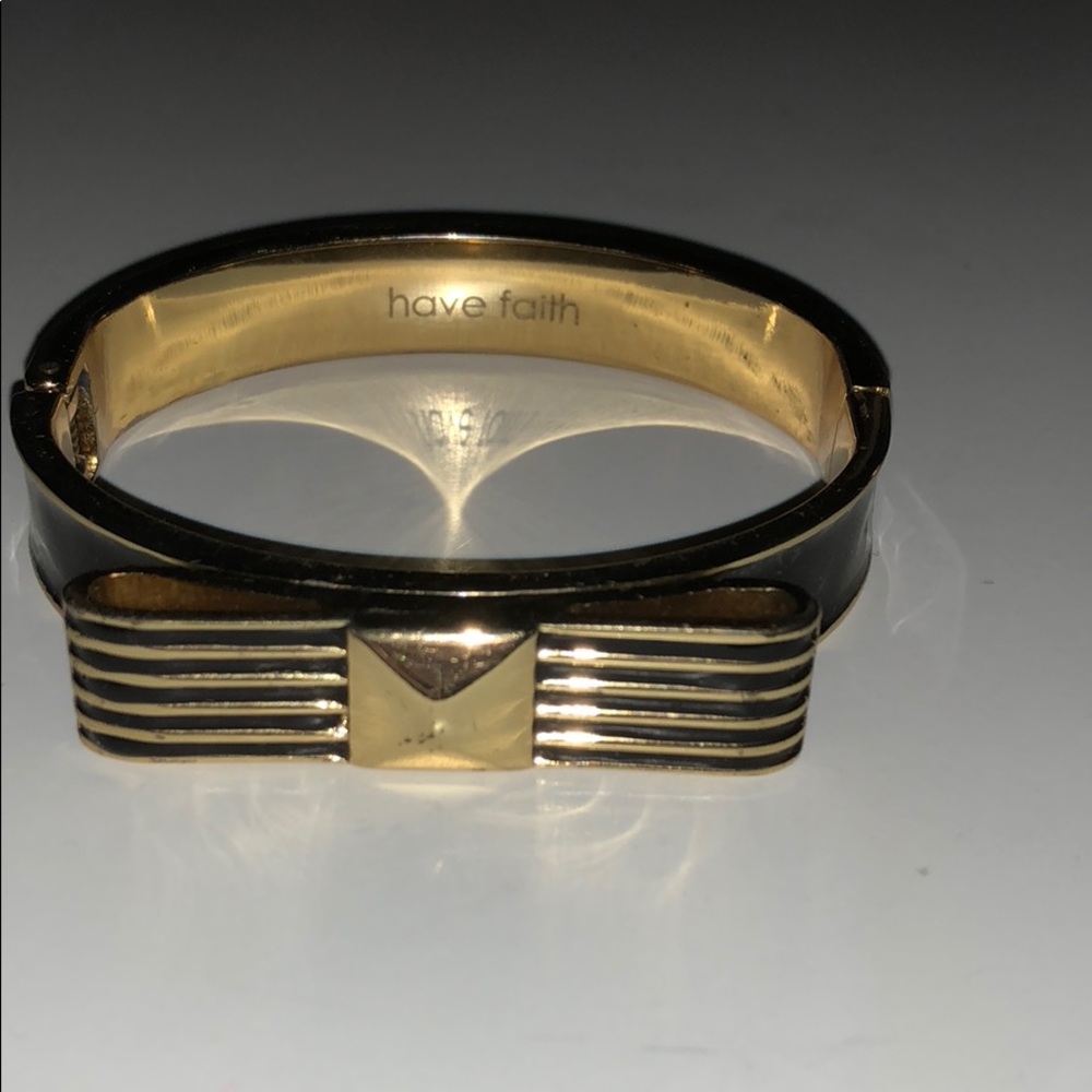 Black and gold “Have Faith” Bracelet